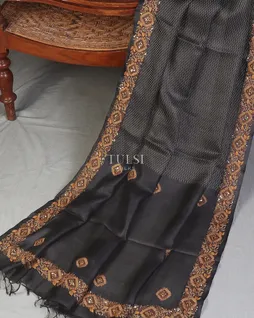 black-tussar-embroidery-saree-t598890-t598890-b