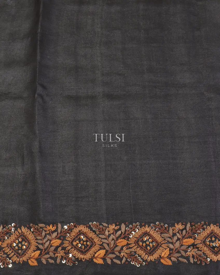 black-tussar-embroidery-saree-t598890-t598890-c