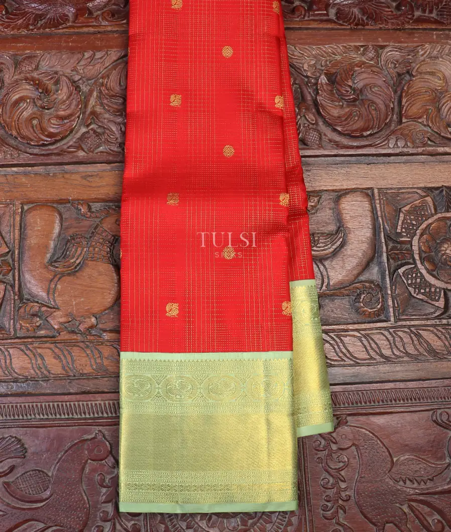 Red Kanjivaram Silk Saree T602544-image