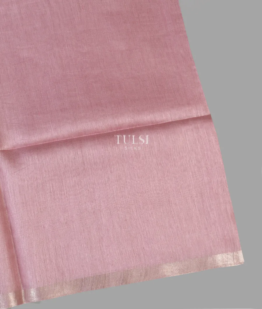 Lavender Linen Printed Saree T604205-image