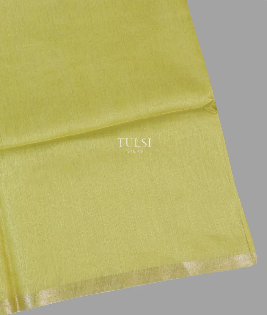 Green Linen Printed Saree T604197-image