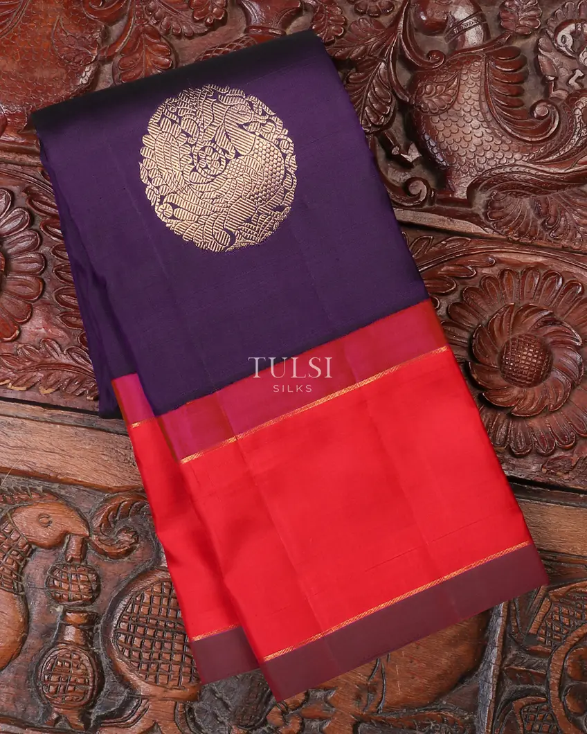 Purple Kanjivaram Silk Saree T606325-image