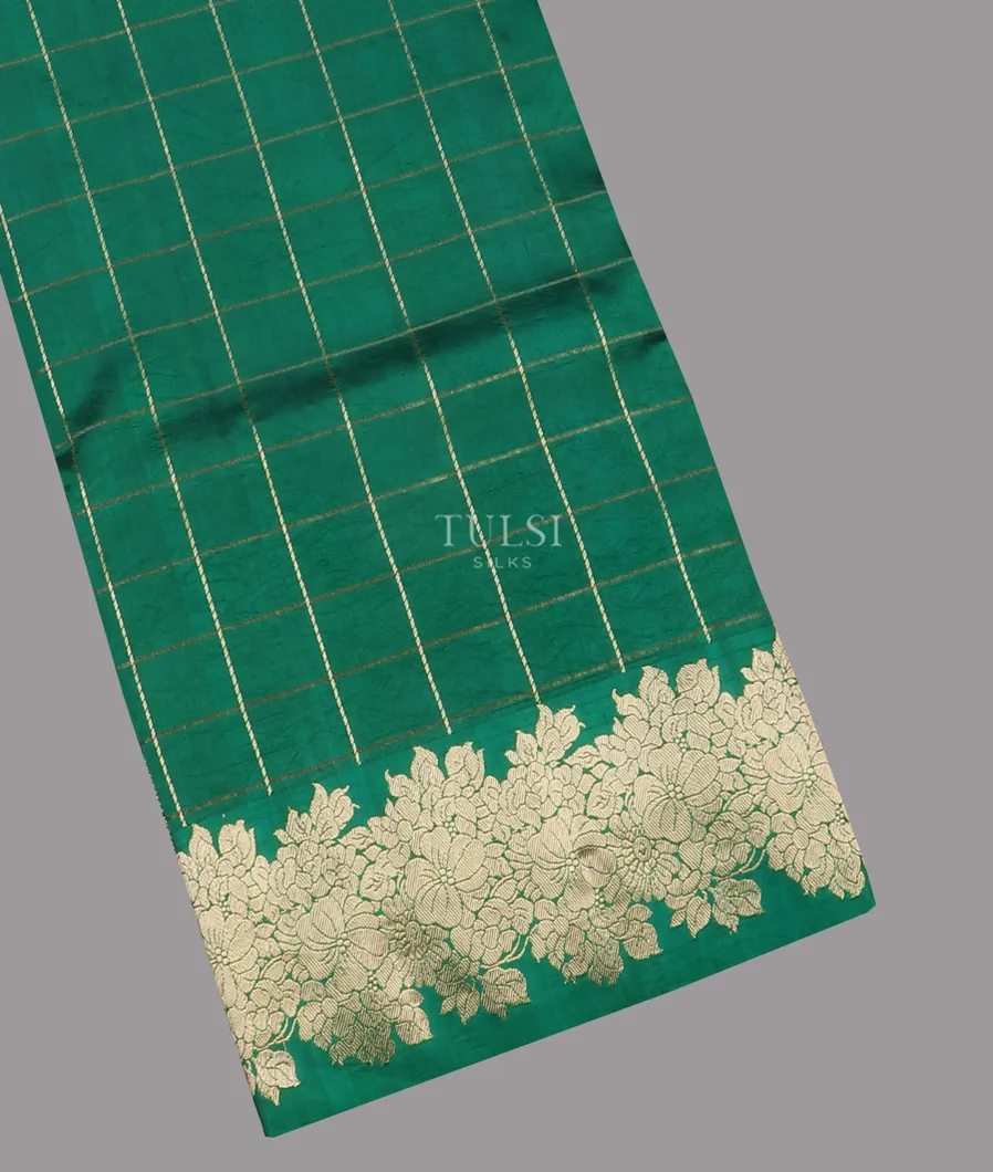 Green Banaras Silk Saree T604367-image