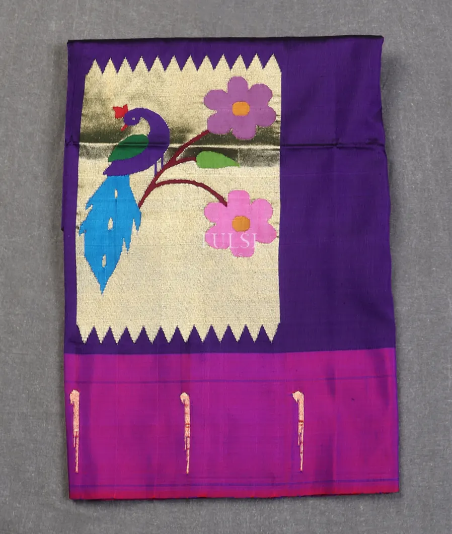 Purple Paithani Silk Blouse T606263-image