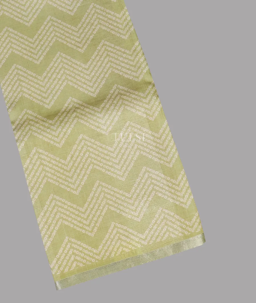Green Tussar Printed Saree T600885-image
