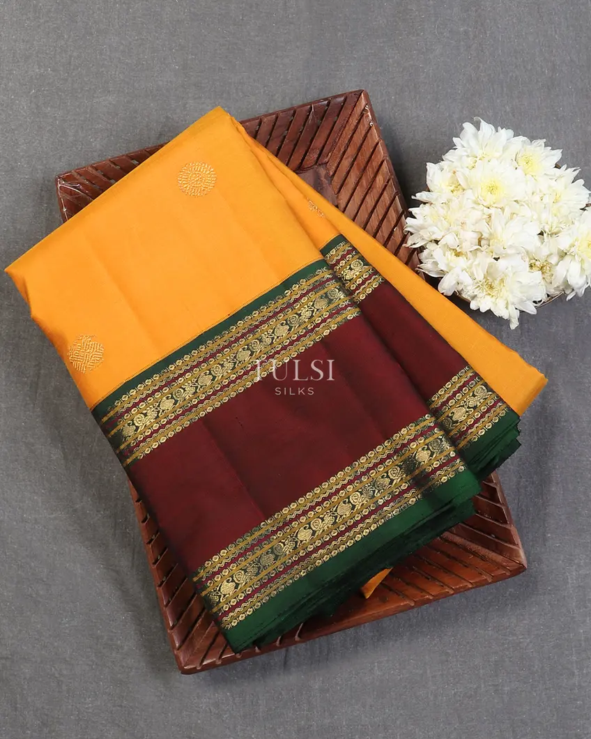 Yellow Kanjivaram Silk Saree T588020-image