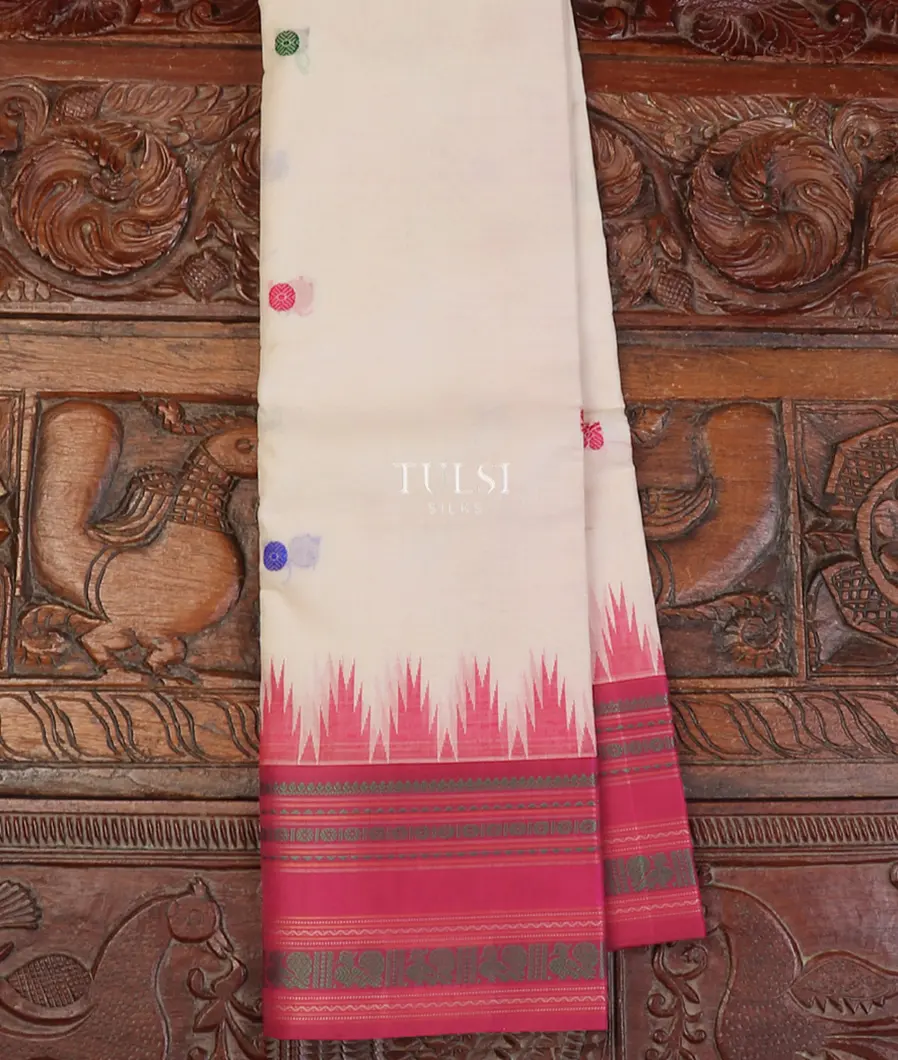 Off - White Kanchi Cotton With Silk Border T559544-image