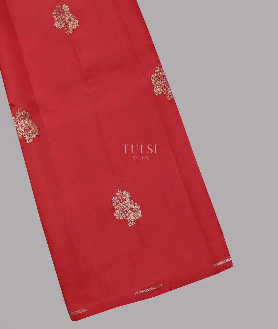 Red Chaniya Silk Saree T606588-image
