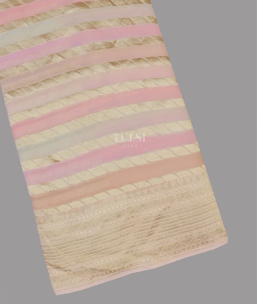 Multicolour Banaras Georgette Silk Saree T459851-image