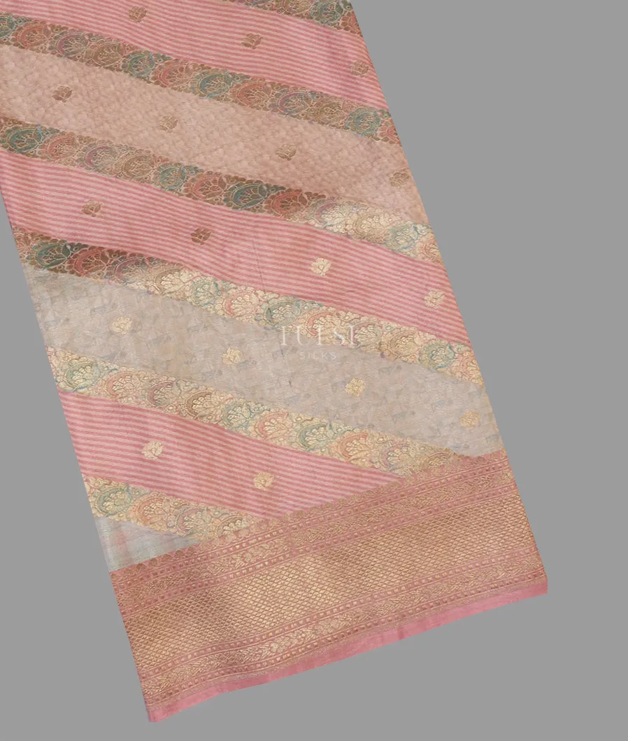 Multicolour Tussar Georgette Saree T594690-image