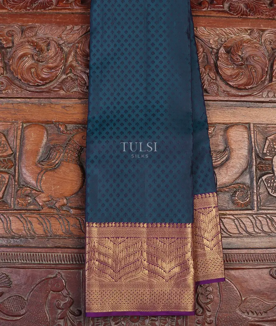 Blue Soft Silk Saree T575440-image