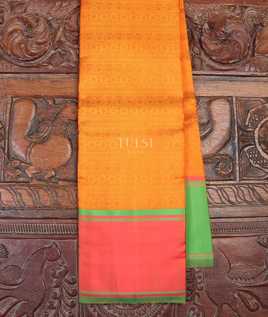 Yellow Kanjivaram Silk Saree T572523-image