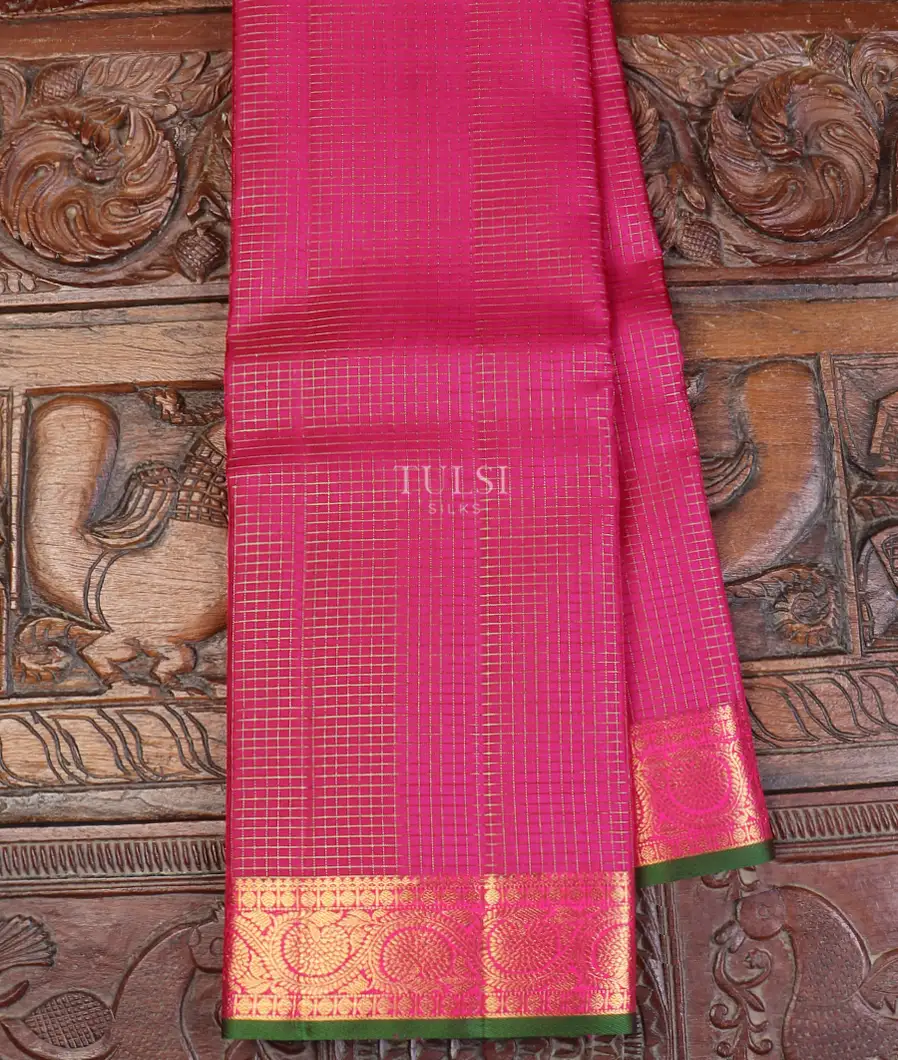Magenta Kanjivaram Silk Saree T589258-image