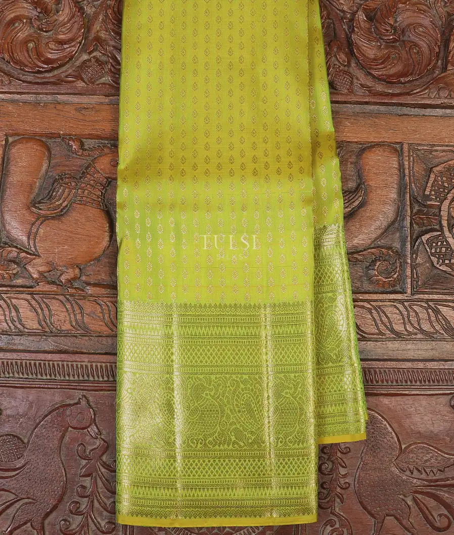 Yellowish Green Kanjivaram Silk Saree T599882-image