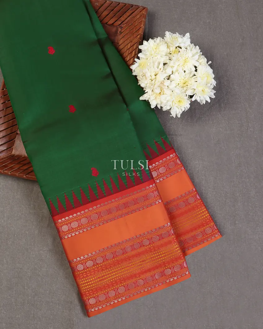 Green Kanjivaram Silk Saree T599322-1-image