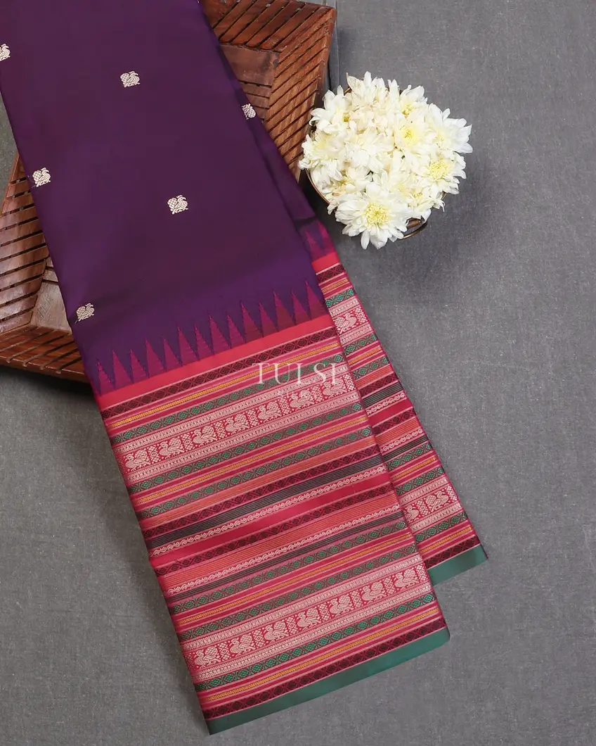 Purple Kanjivaram Silk Saree T587272-1-image