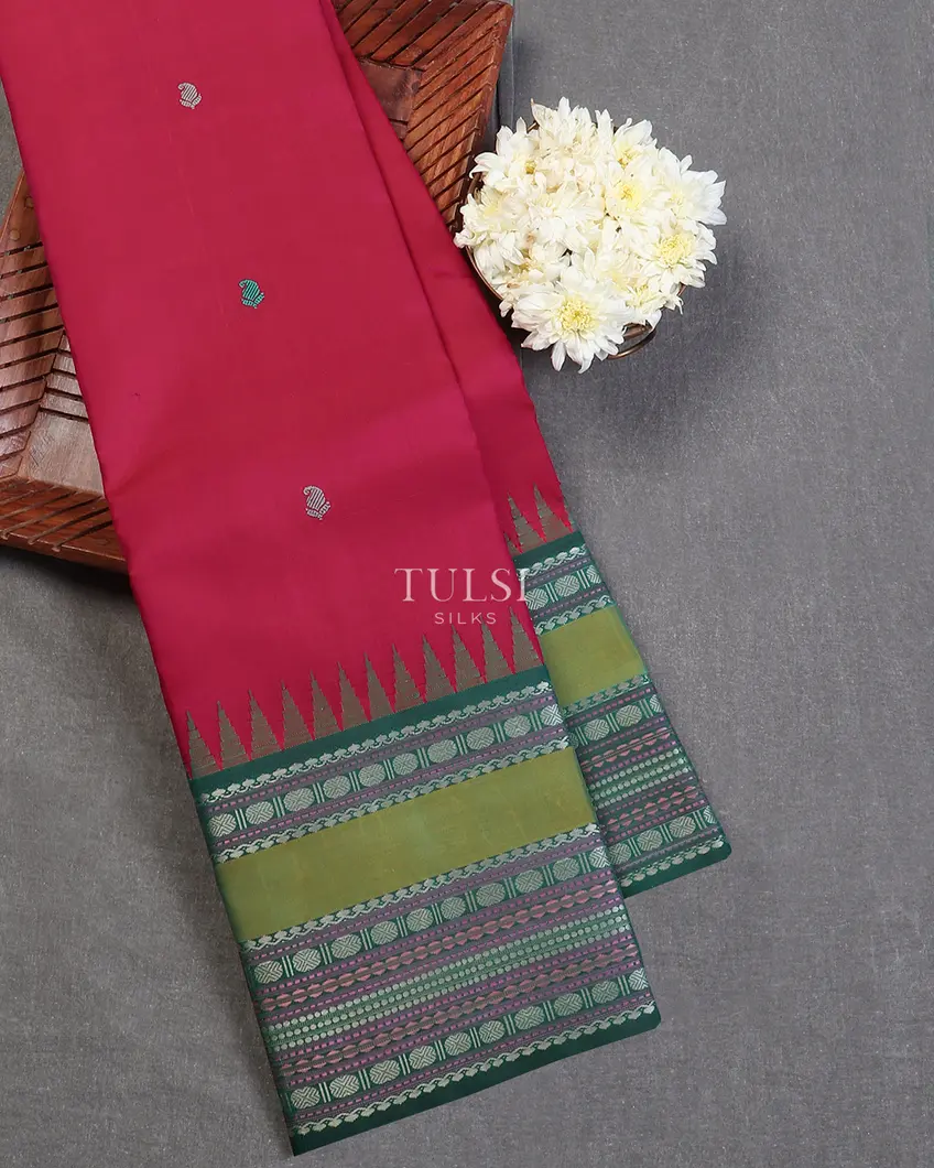 Magenta Kanjivaram Silk Saree T587265-1-image