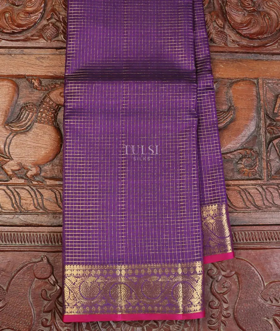 Purple Kanjivaram Silk Saree T573733-image