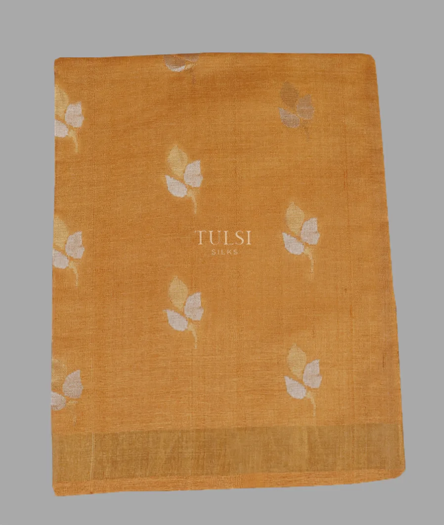Yellow Woven Tussar Saree T606620-image