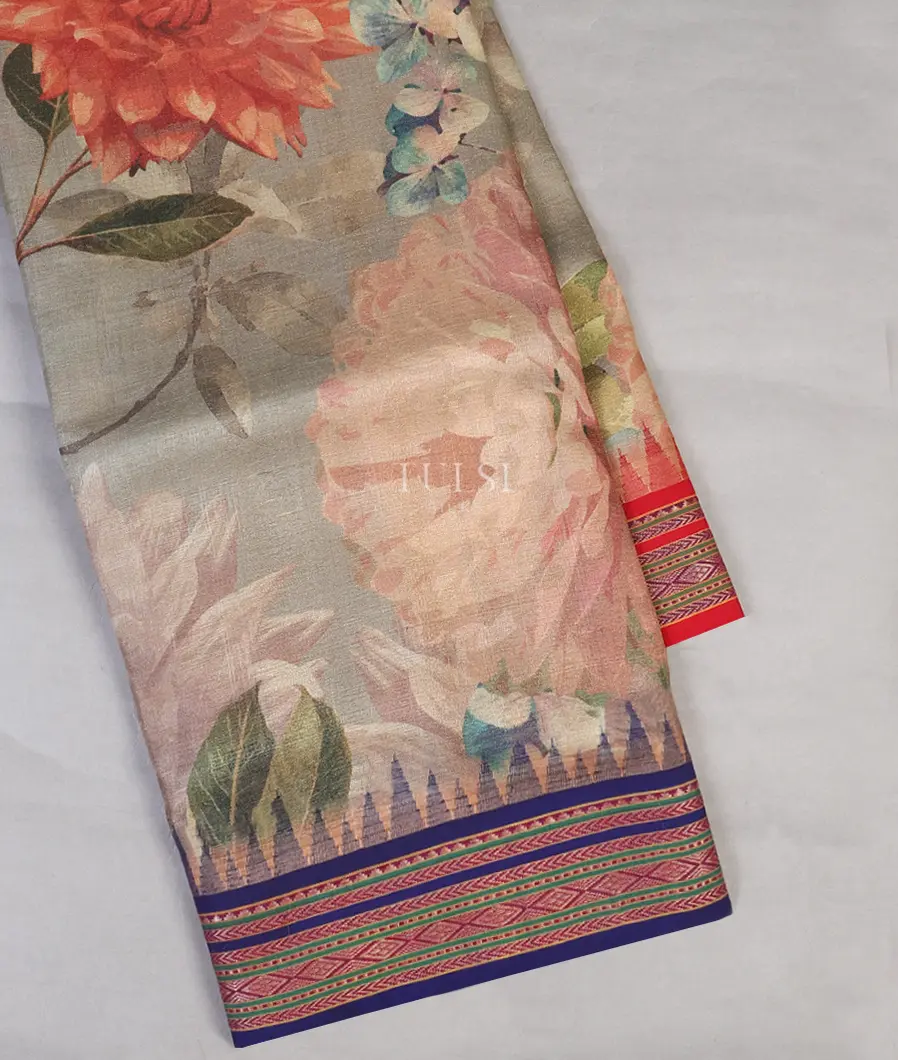 Grey Vidarbha Tussar Saree T530452-image