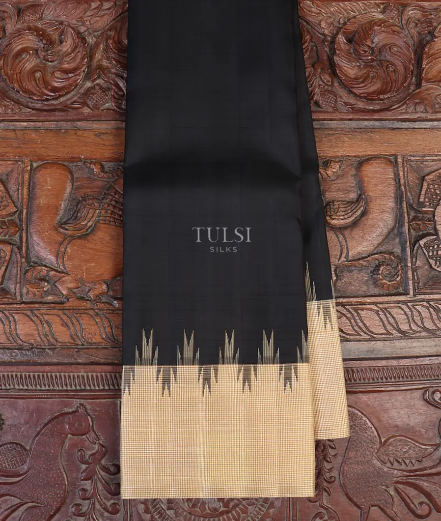 Black Kanjivaram Silk Saree T602171-image