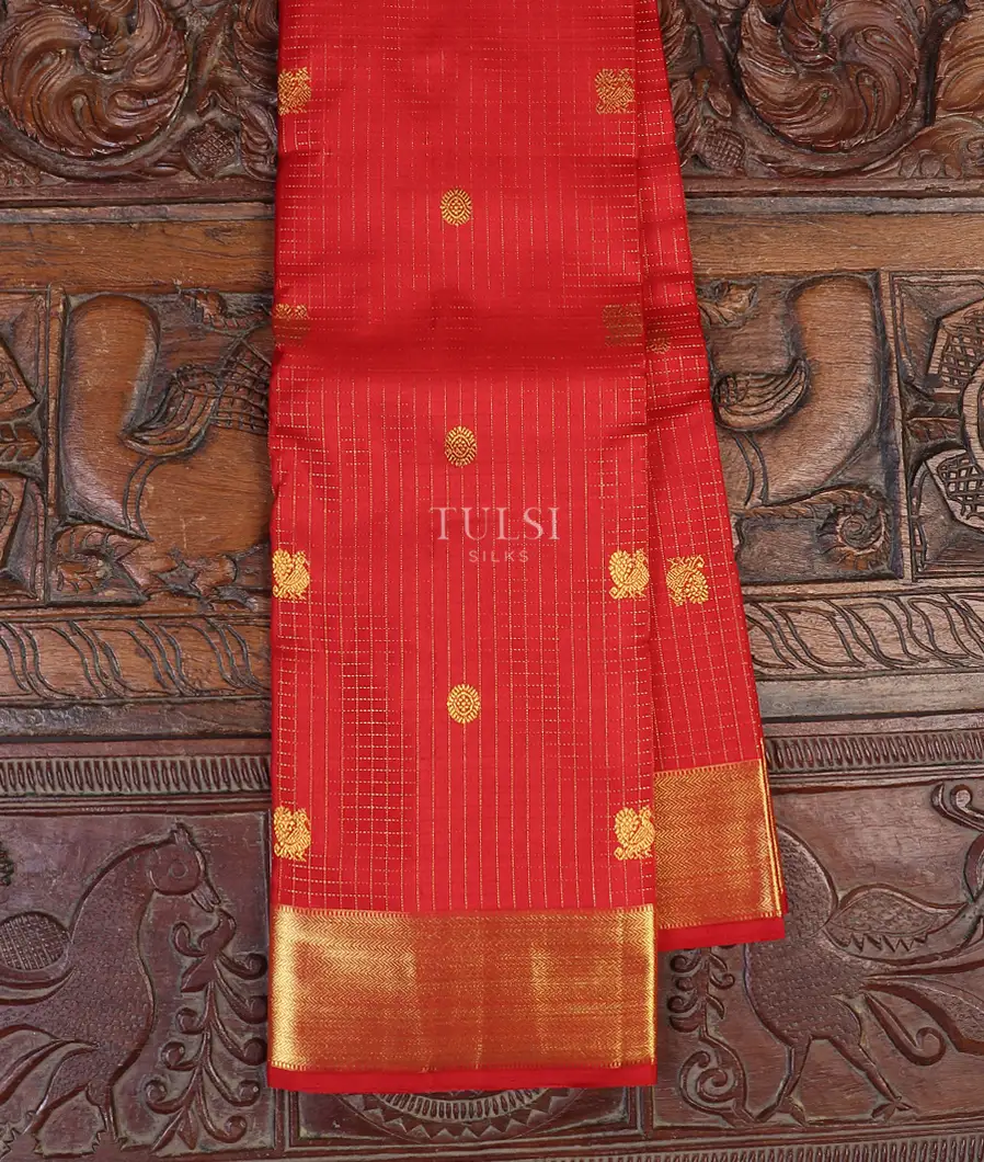 Red Kanjivaram Silk Saree T562460-image