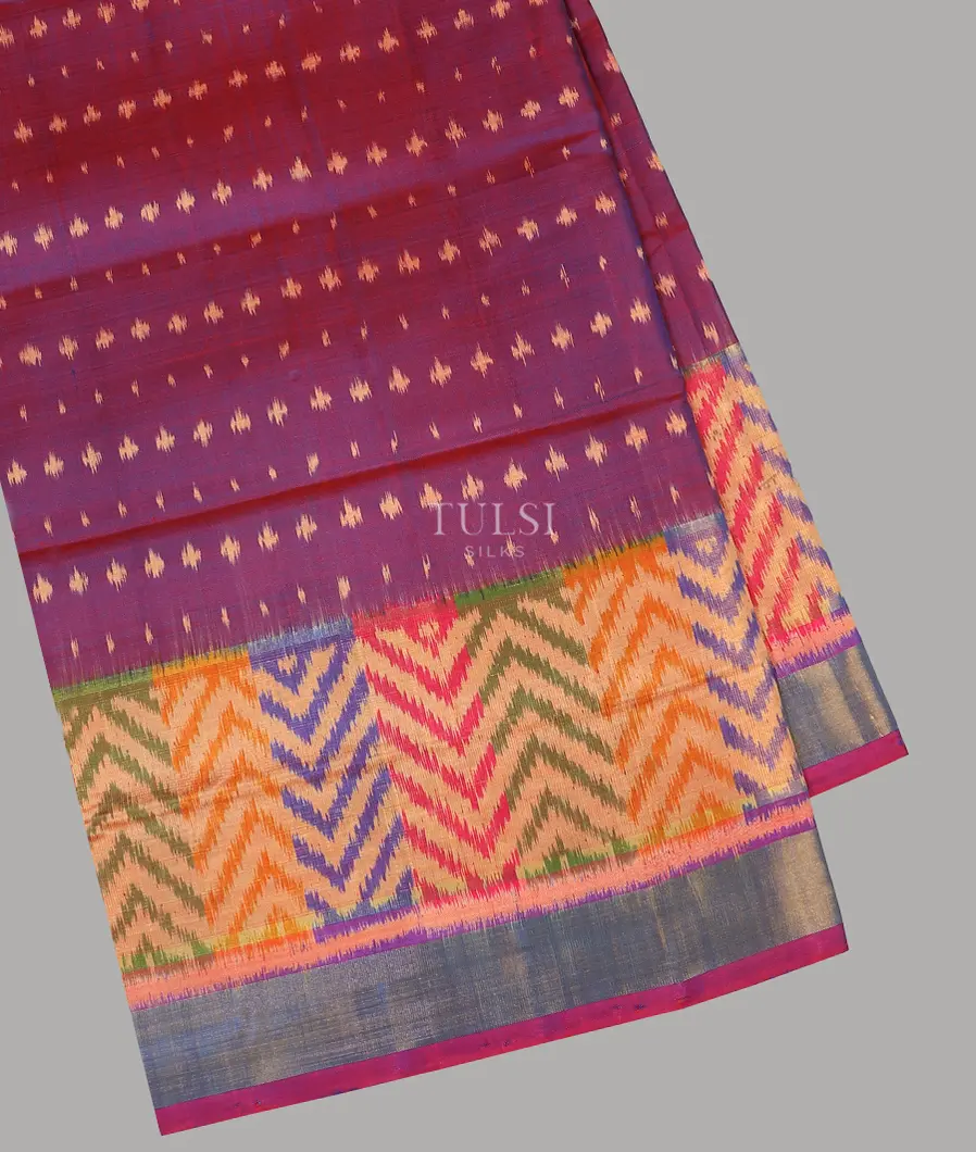 Purple Patola Silk Saree T530827-image