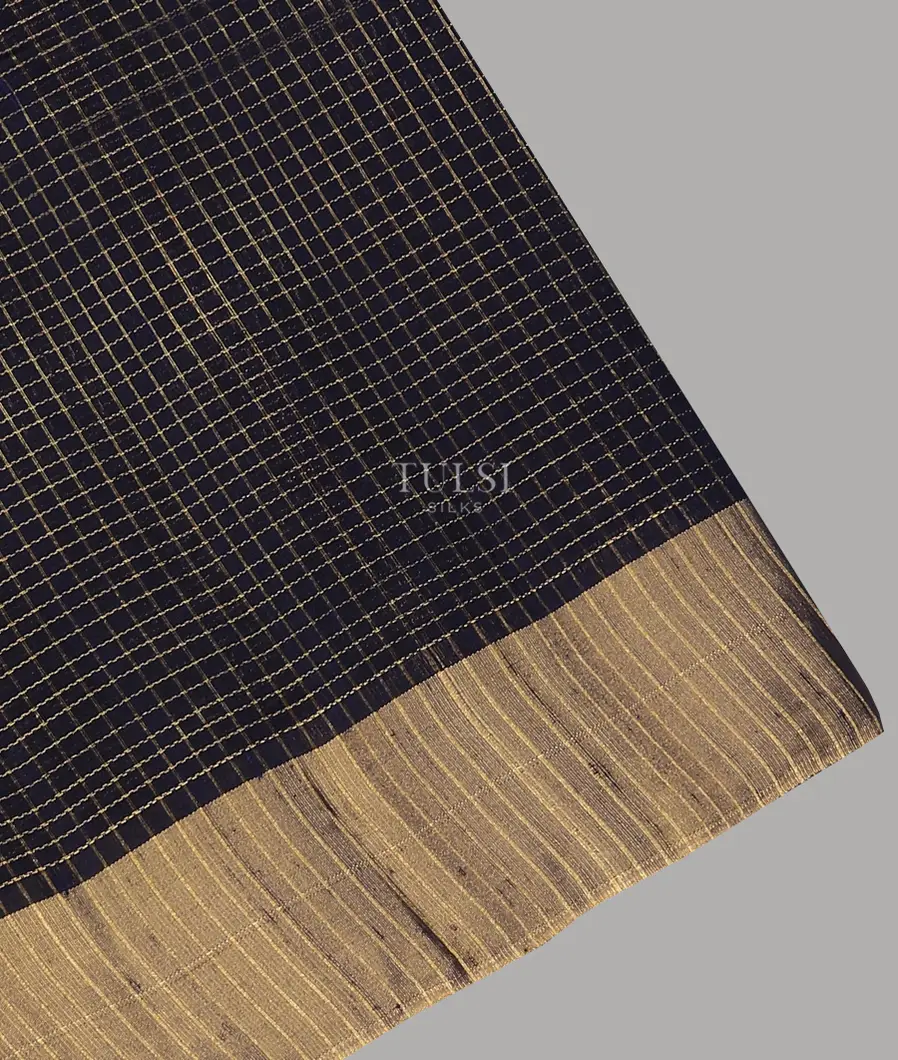 Blue Woven Raw Silk Saree T606807-image