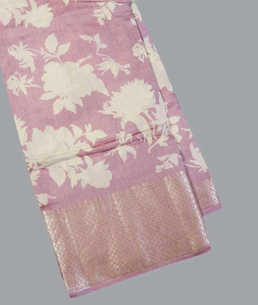 Lavender Chaniya Silk Saree T607188-image