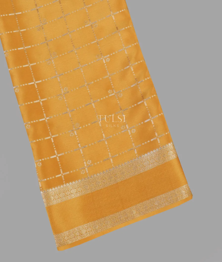 Yellow Mysore Silk Saree T605224-image