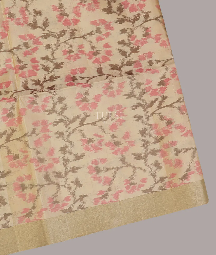 Beige Soft Silk Saree T582779-image