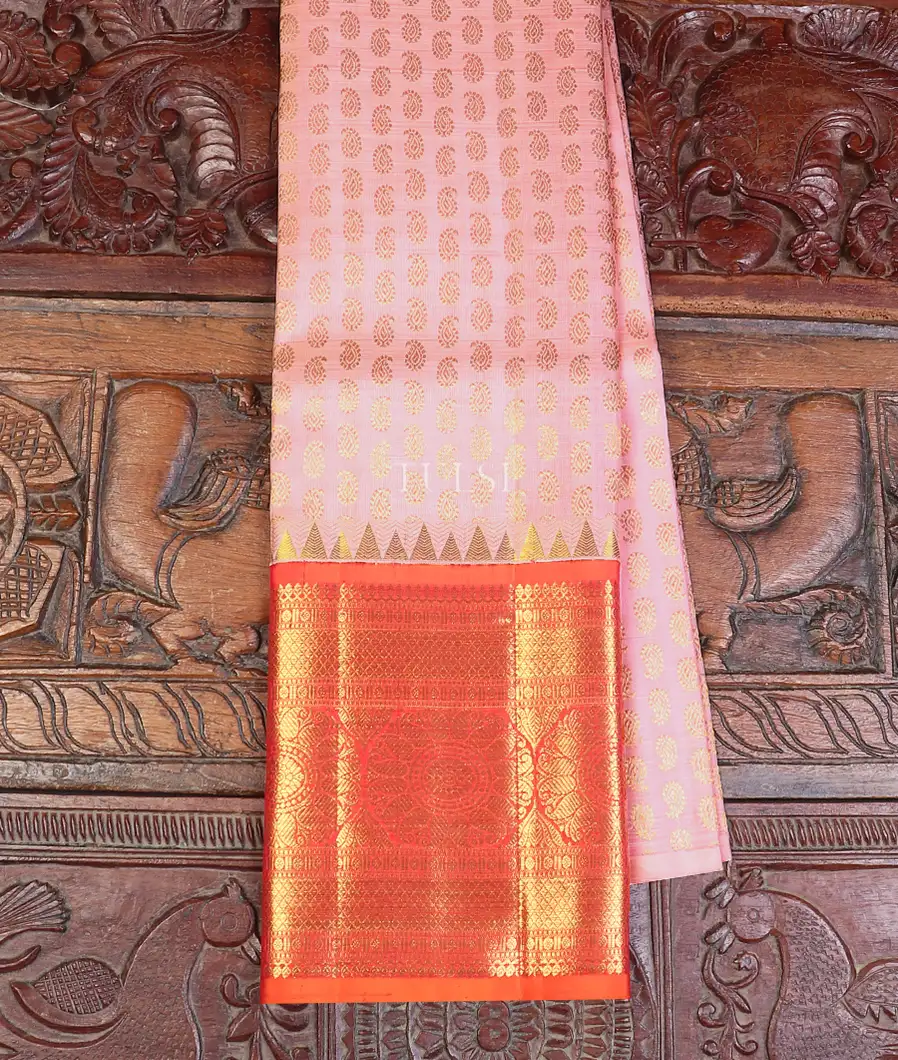 Pink Kanjivaram Silk Pavadai T604563-image