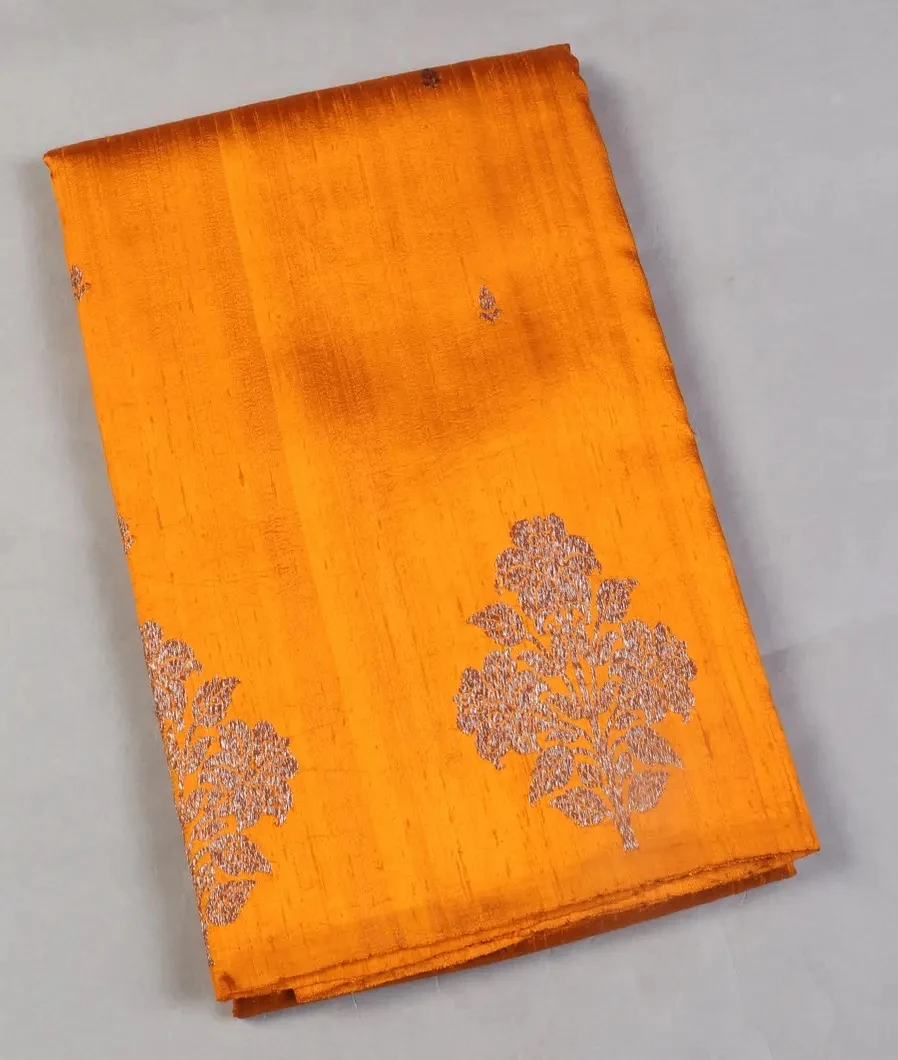 Yellow Banaras Tussar Saree T610569-image