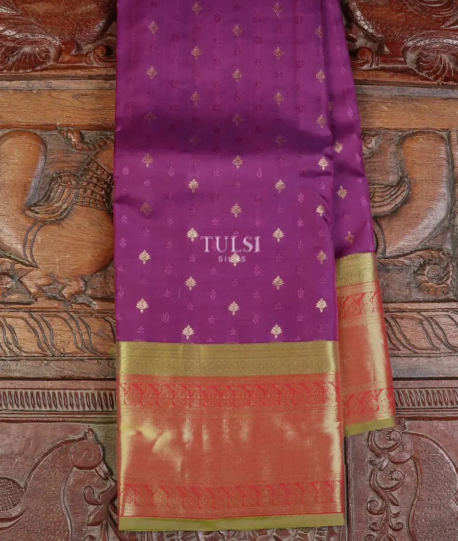 Purple Soft Silk Saree T609602-image