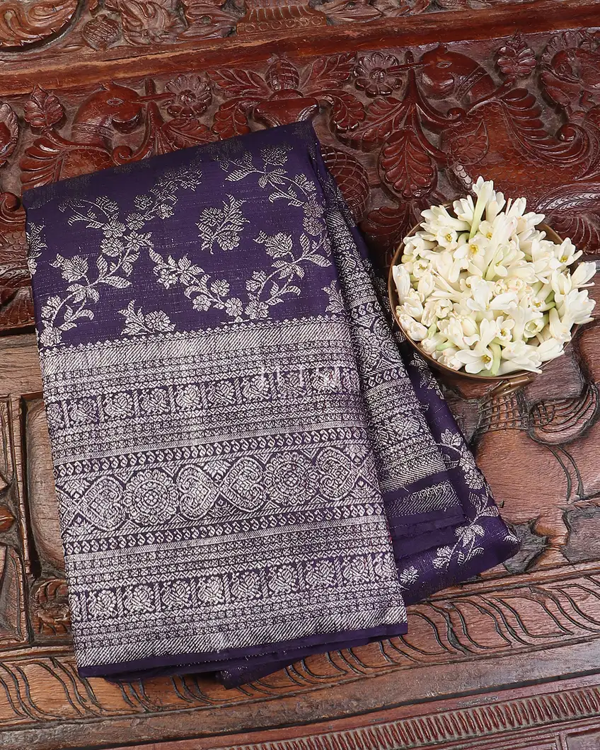 Blue Kanjivaram Silk Saree T611021-image