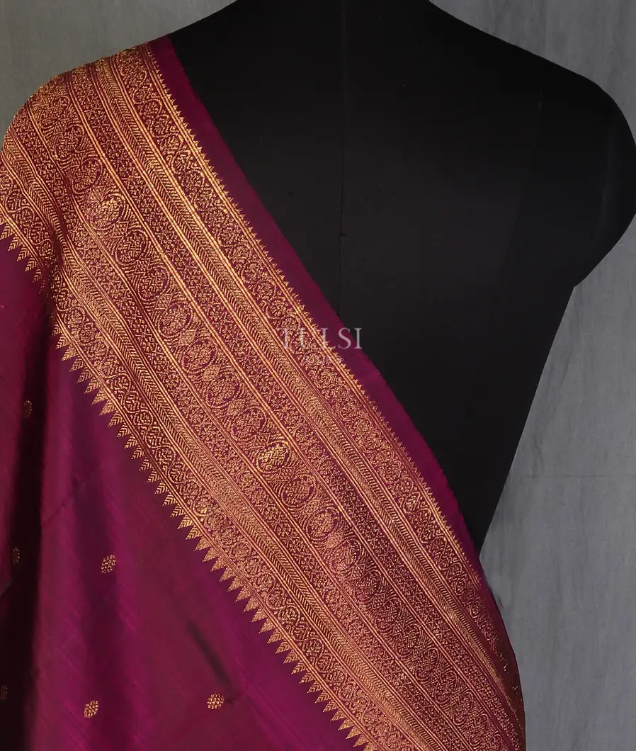 Purple Kanjivaram Silk Dupatta T581275-image