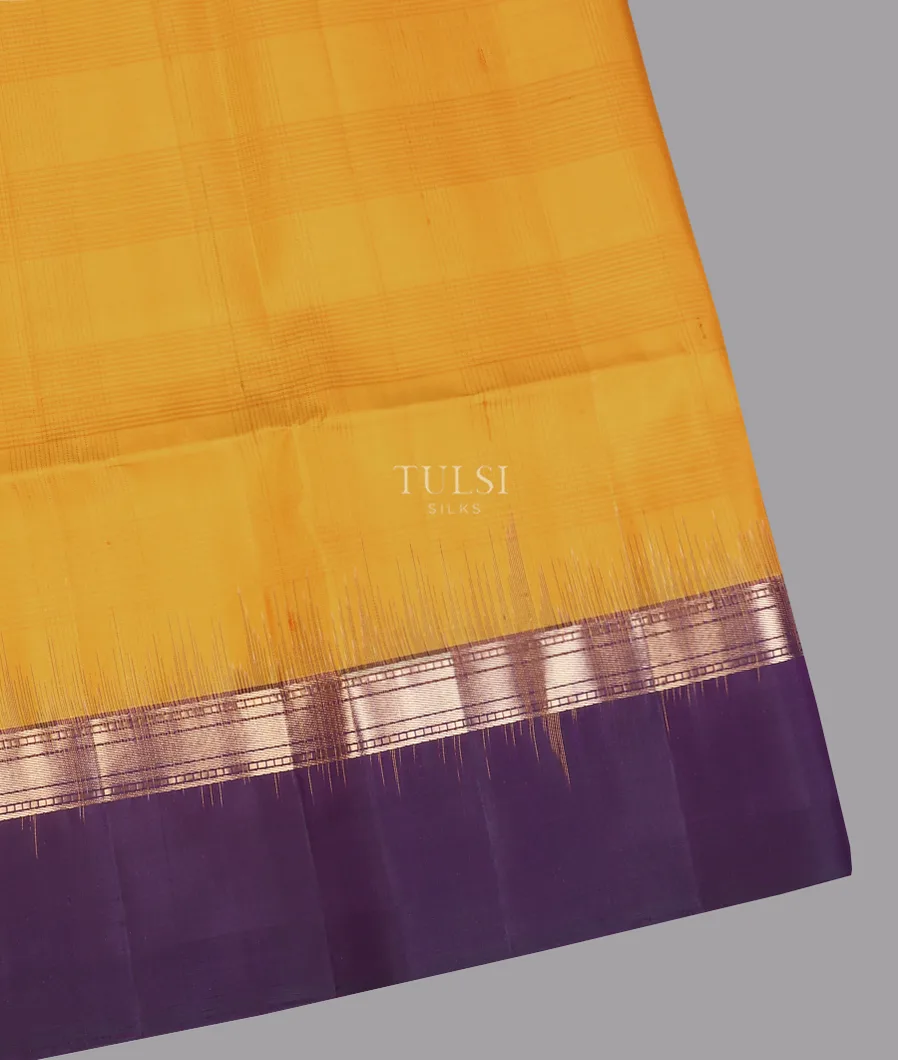 Yellow Soft Silk Saree T608004-image