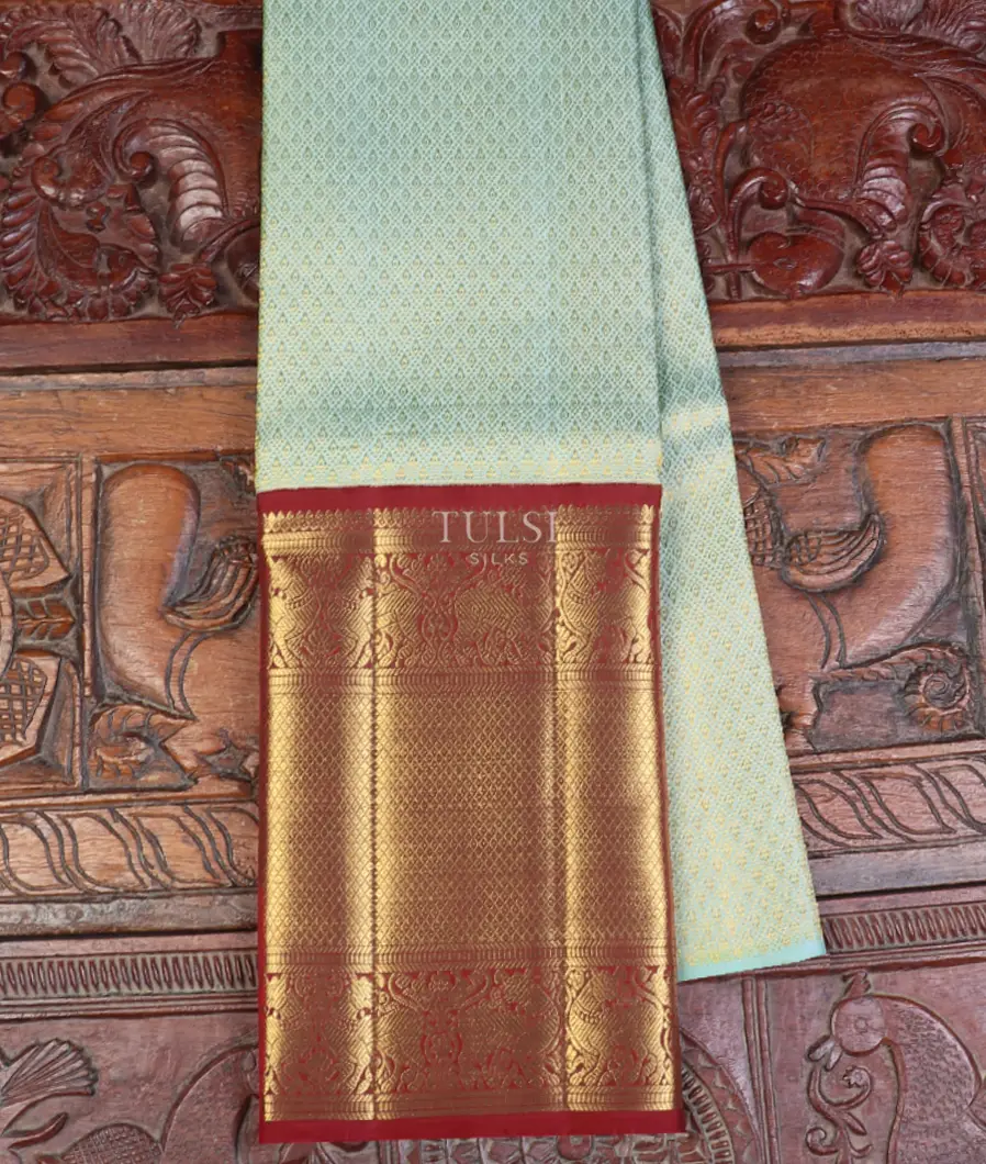 Blue Kanjivaram Silk Pavadai T604566-image