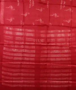 red-tussar-printed-saree-t607935-t607935-d