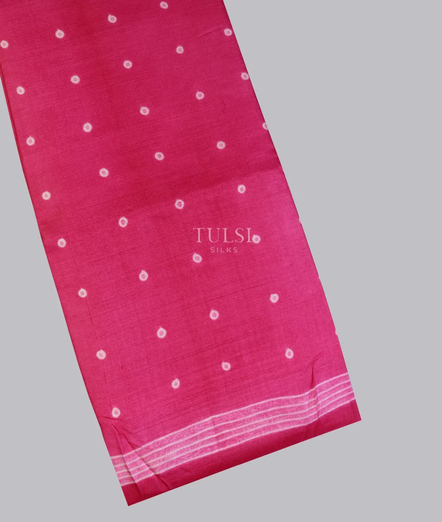 Pink Tussar Printed Saree T607925-image