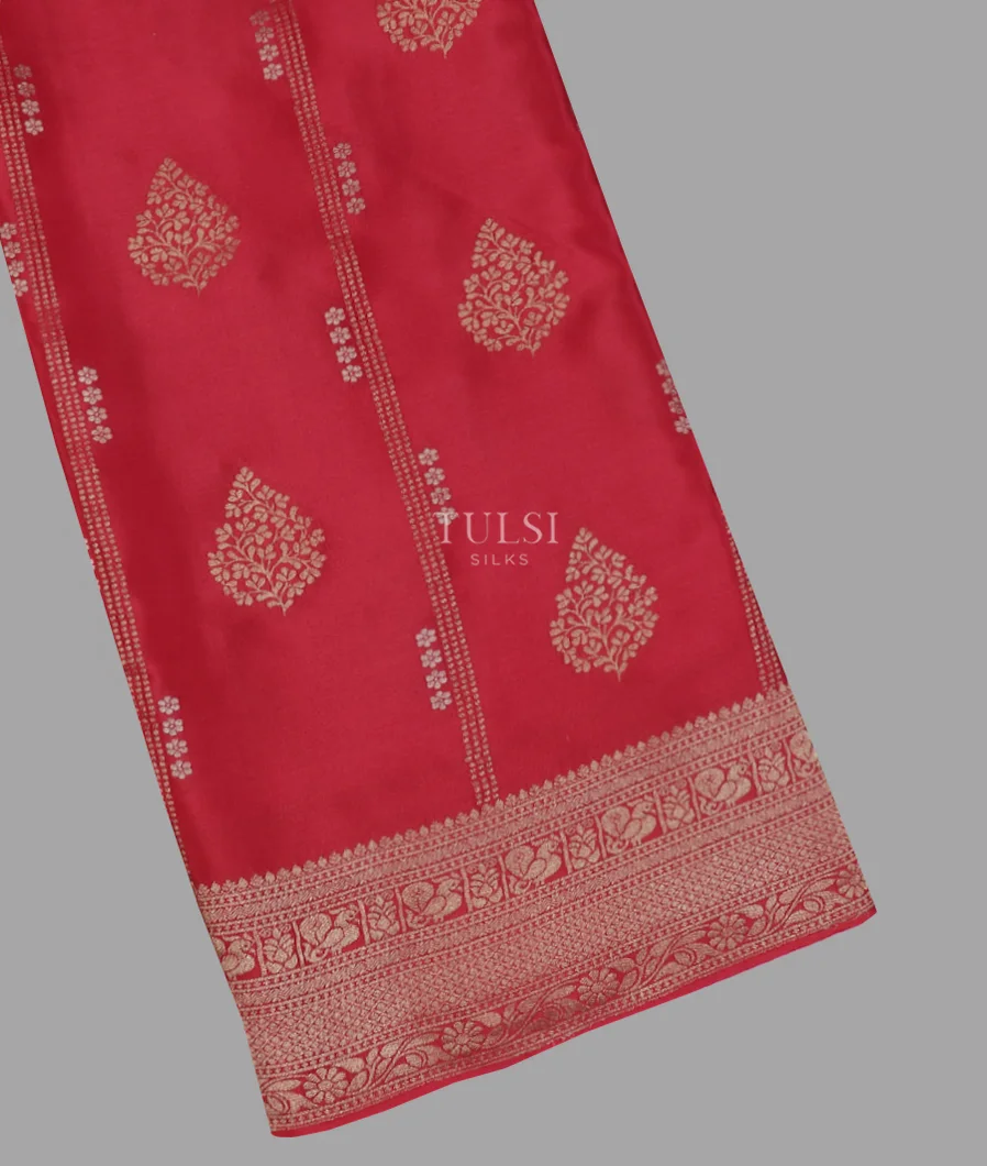 Red Mysore Crepe Silk Saree T600603-image