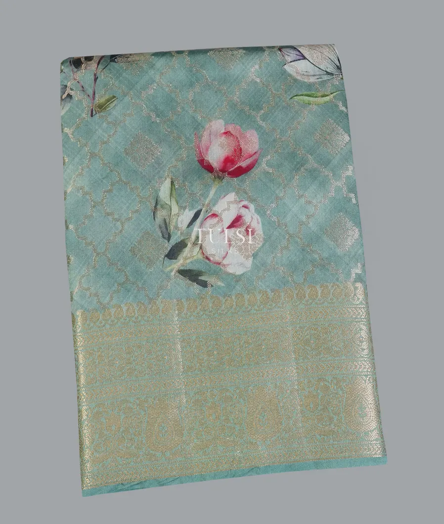 Blue Chaniya Silk Saree T610780-image