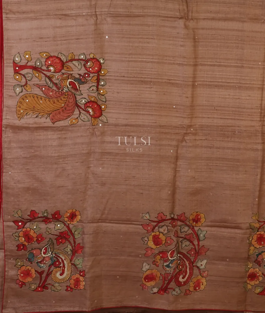 light-brown-tussar-embroidery-saree-t608667-t608667-d
