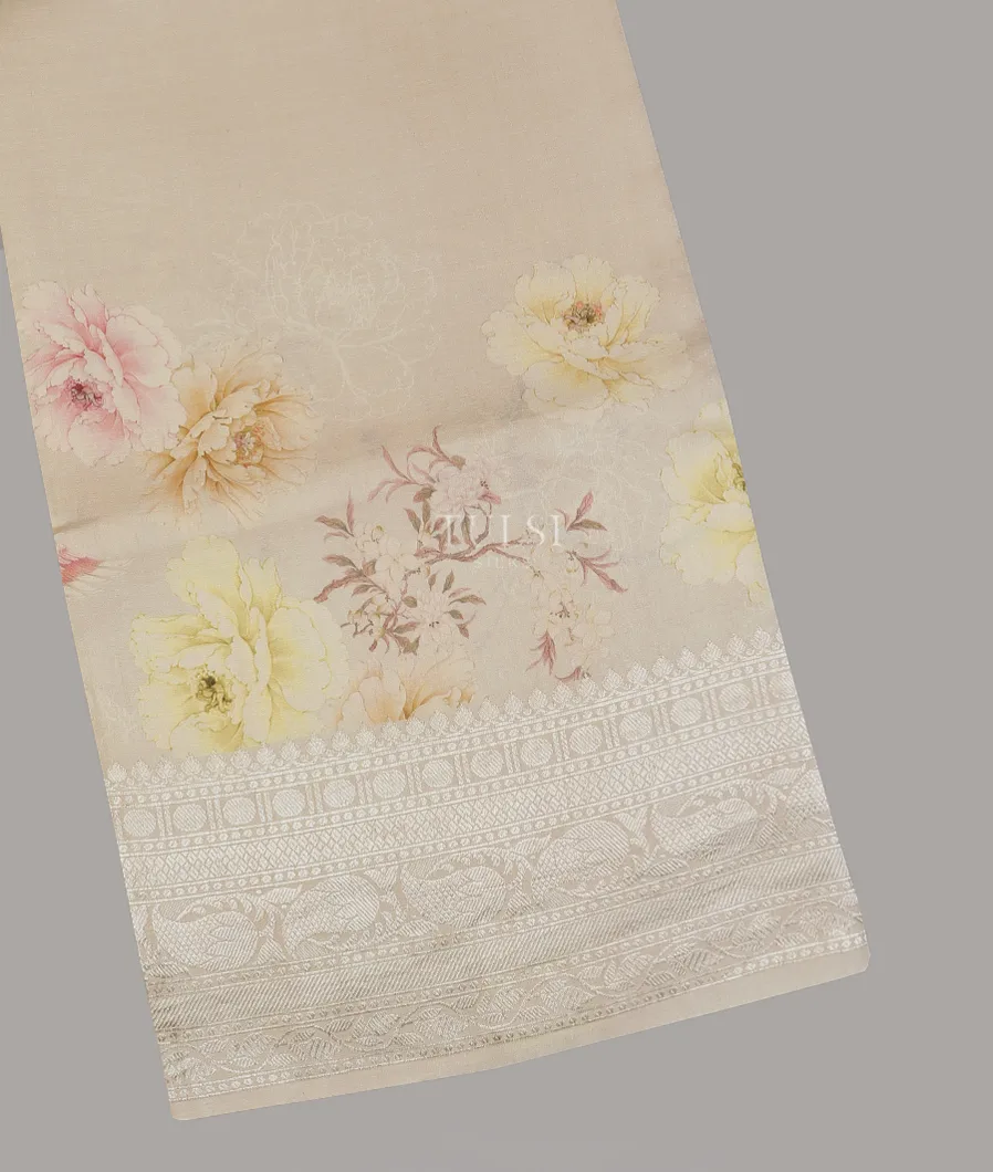 Light Beige Banaras Kathan Silk Saree T608524-image