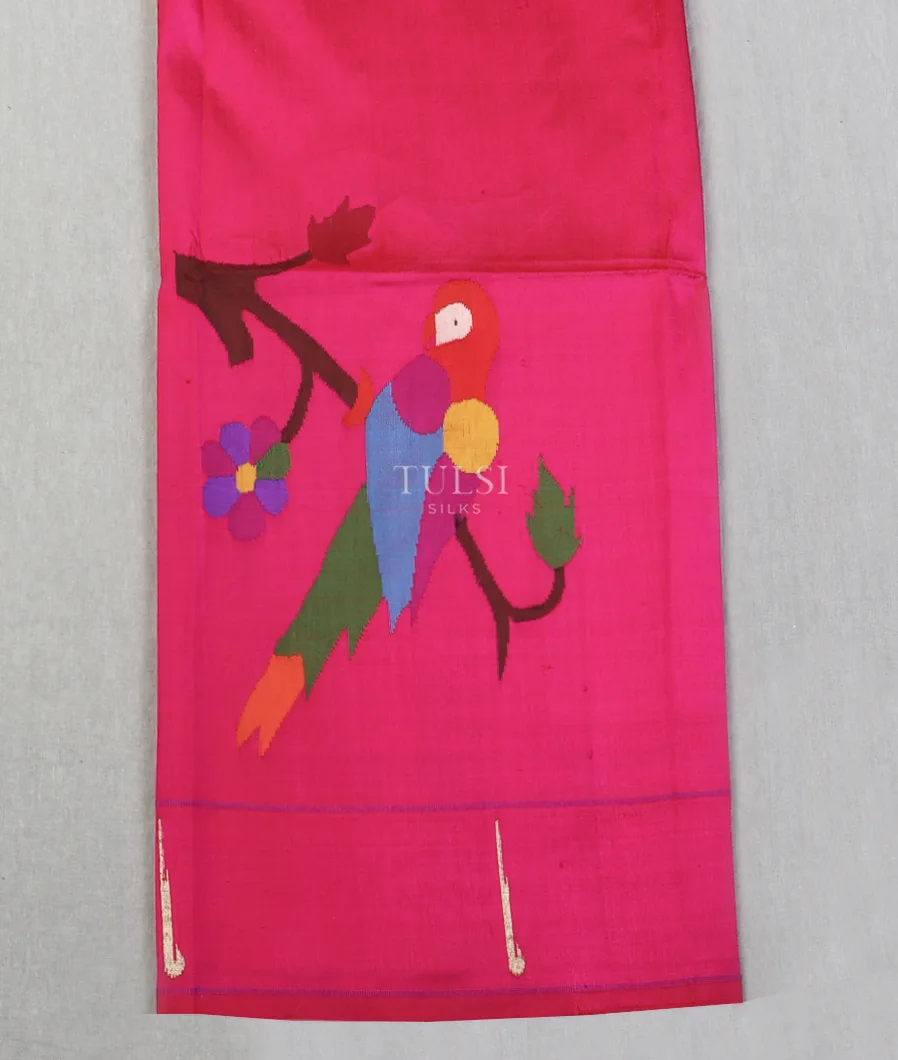 Pink Paithani Silk Blouse T611977-image