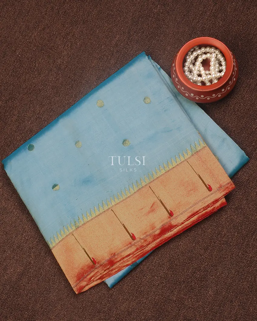 Blue Paithani Silk Saree T610981-image
