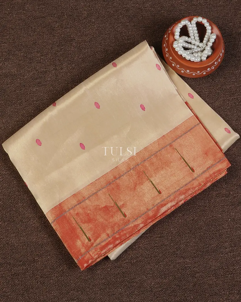Beige Paithani Silk Saree T610991-image