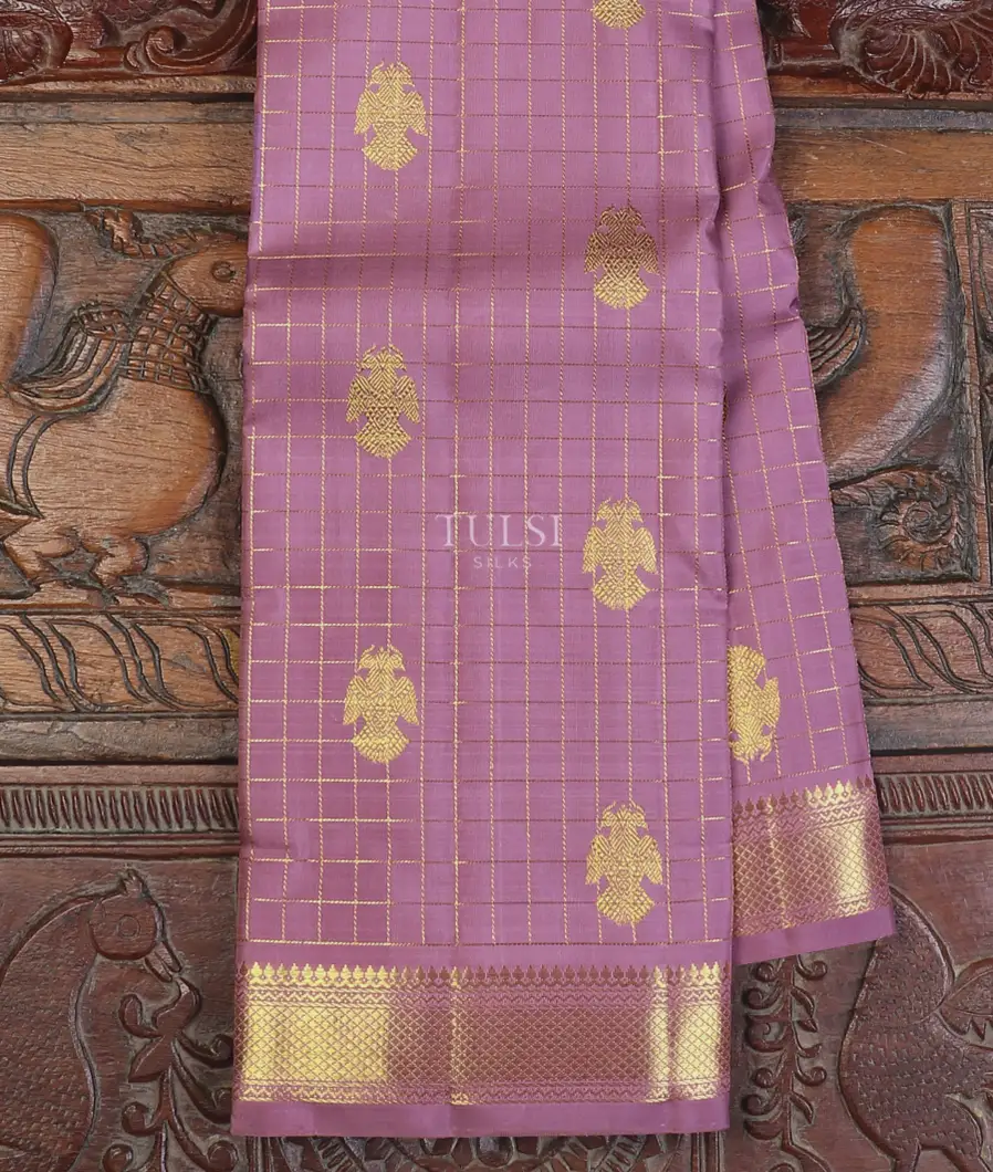 Lavender Kanjivaram Silk Saree T612404-image