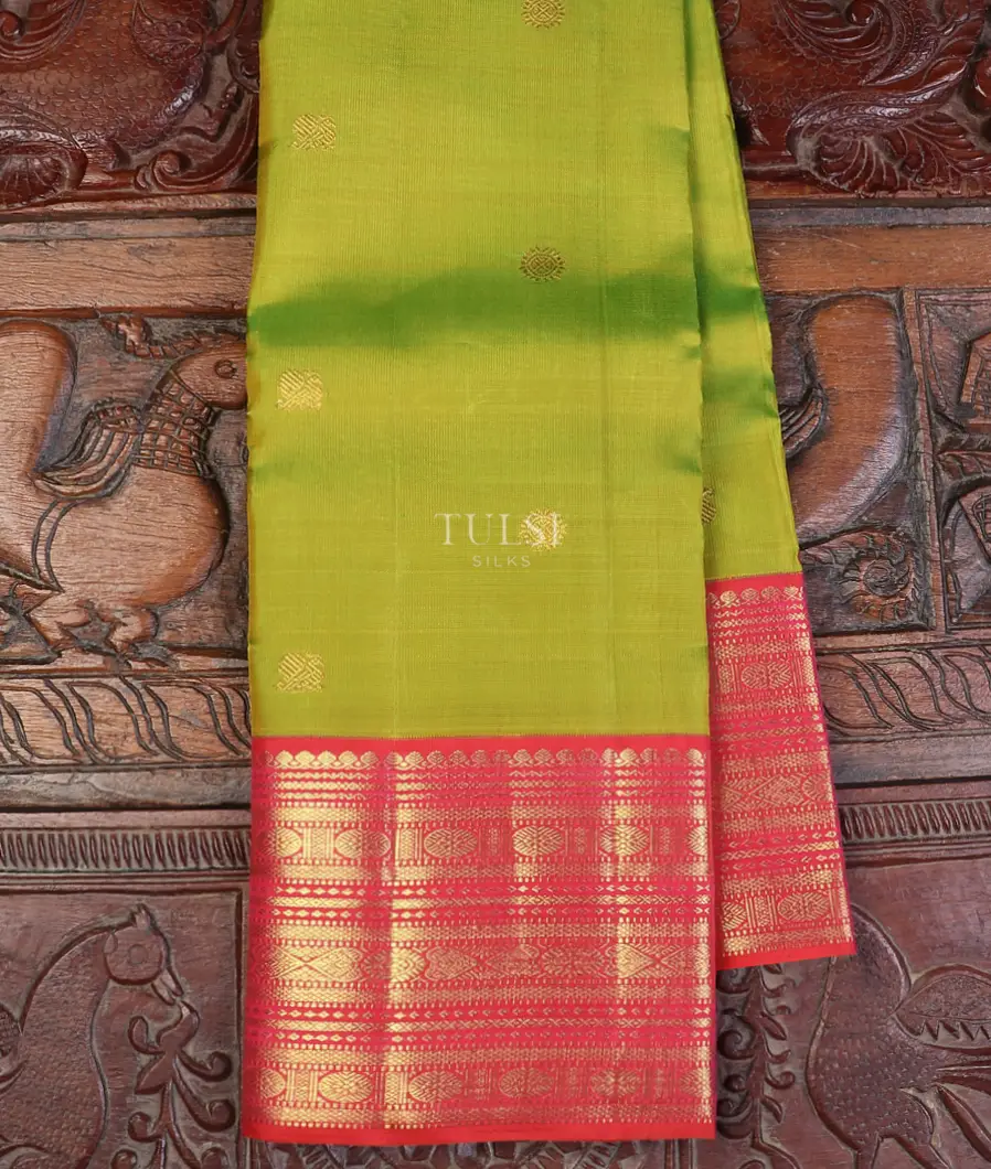 Yellowish Green Kanjivaram Silk Saree T613676-image