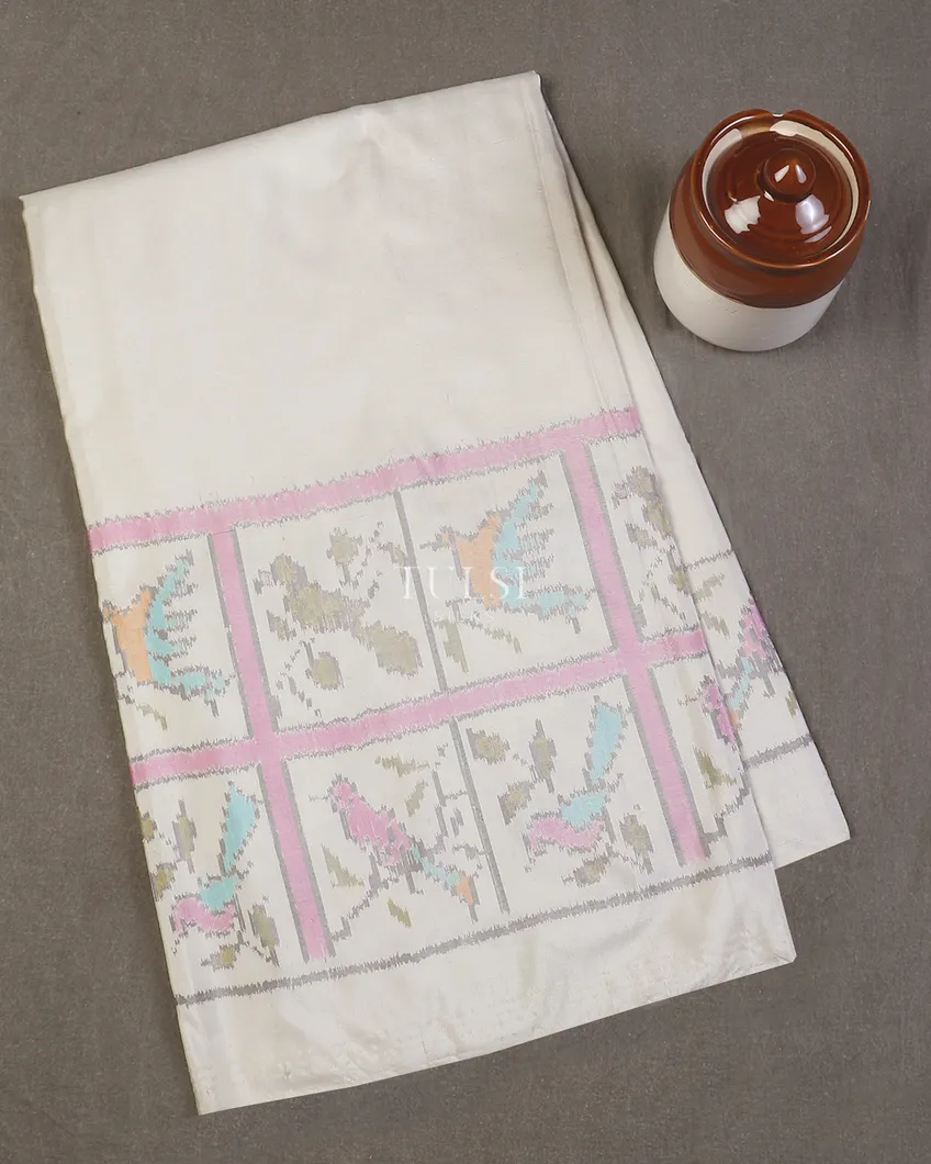 Off - White Patola Silk Saree T571551-image